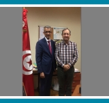 المدير العام للألكسو يعقد لقاء مع مدير البعثة التربوية والجامعية التونسية بباريس