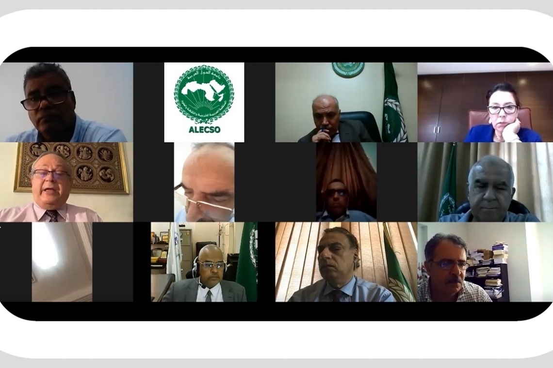  ALECSO holds virtual meeting on  “the advancement of joint Arab cultural action  in light of Sustainable Development Goals”