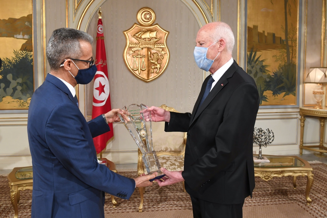 فخامة رئيس الجمهورية التونسية يستقبل مدير عام الألكسو