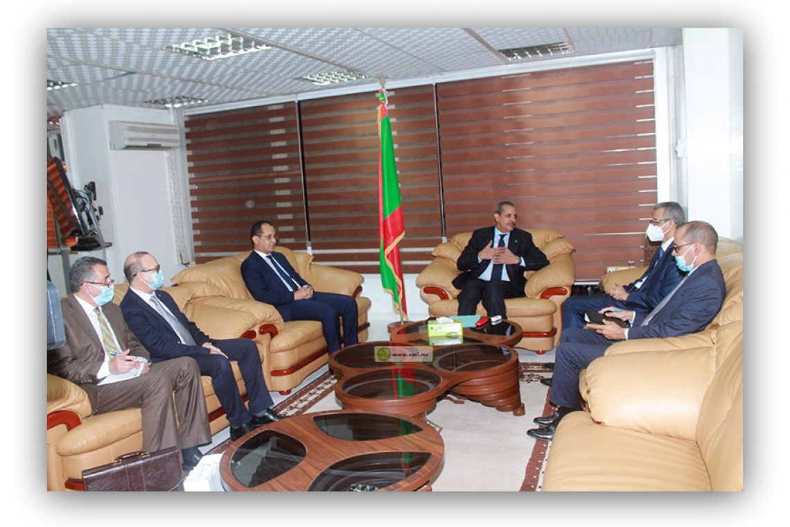 Mauritania’s Minister of Culture, Handicraft, and Relations with Parliament   receives ALECSO Director-General