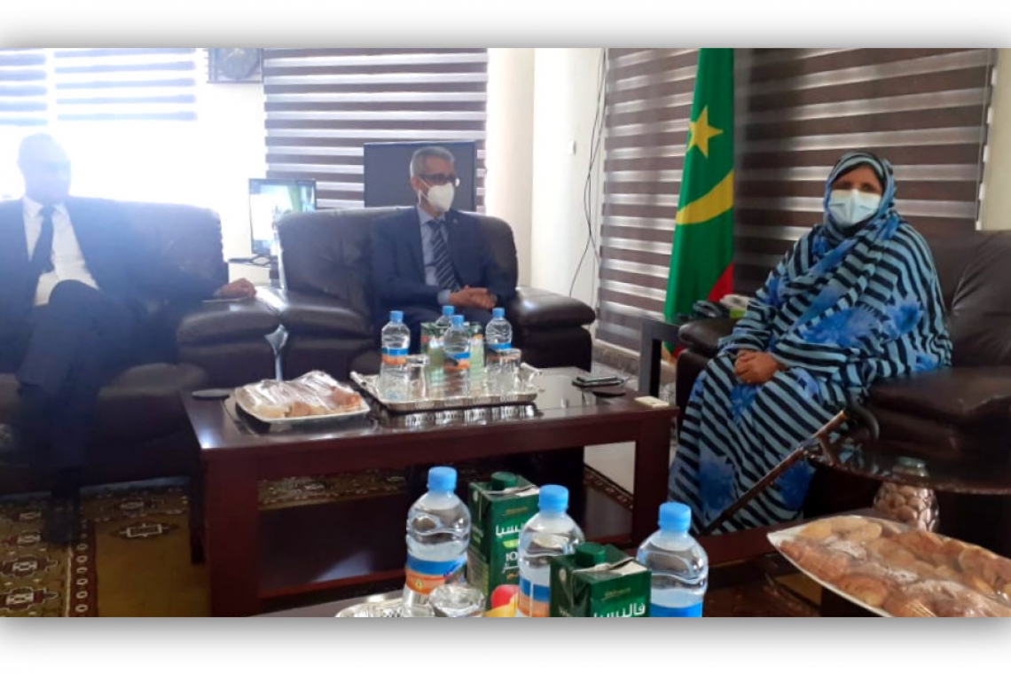 رئيسة جهة نواكشوط  تستقبل معالي المدير العام 