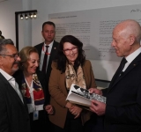 فخامة رئيس الجمهورية التونسية  يزور معرض الالكسو "فنون الخط ذاكرة مشتركة وتراث حي وفن" المنظم بمناسبة القمة الفرنكفونية بجربة