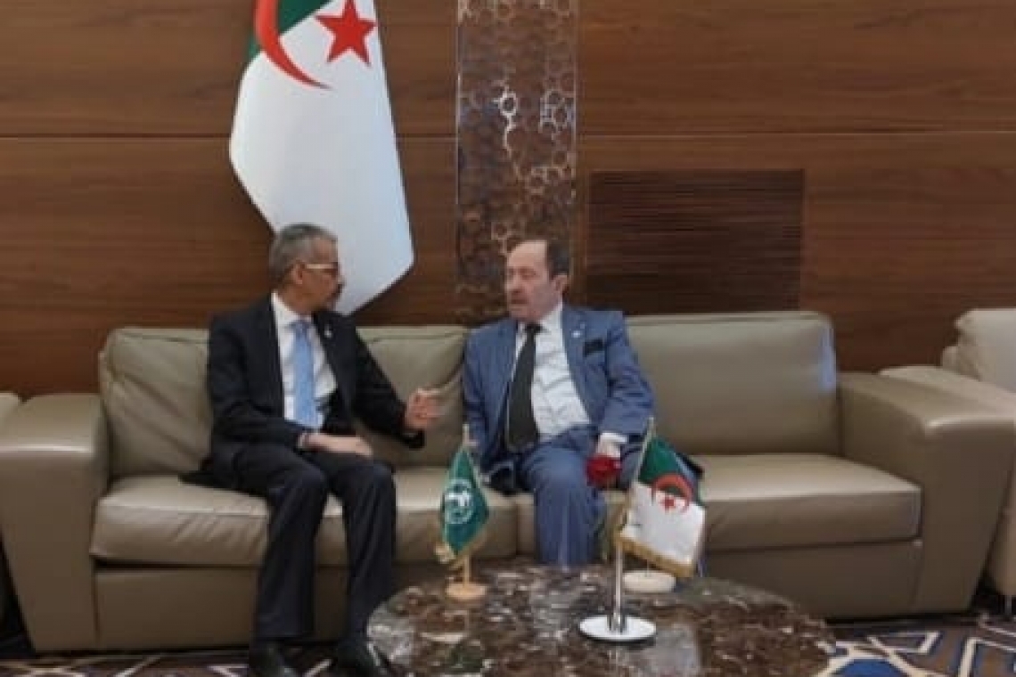 وزير التربية الوطنية بالجمهورية الجزائرية  الديمقراطية   الشعبية  يستقبل مدير عام الالكسو