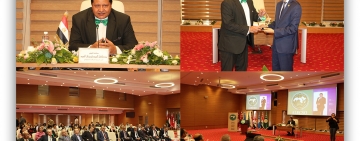 سعادة السفير مصطفى السيد شربيني، الخبير الدولي في الإستدامة والمناخ ورئيس كرسي البصمة الكربونية والاستدامة في ضيافة الألكسو