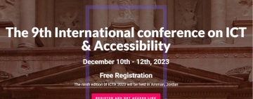 المؤتمر الدولي التاسع حول تكنولوجيات المعلومات والاتصال والنفاذ الرقمي 23  ICTA’ 