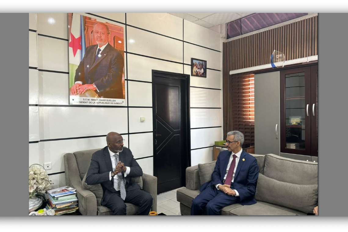 وزير التربية الوطنية والتكوين المهني في جمهورية جيبوتي   يستقبل المدير العام للالكسو