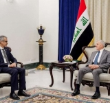فخامة رئيس الجمهورية العراقي  يستقبل  المدير العام للمنظمة العربية للتربية والثقافة والعلوم