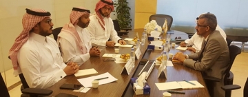 نائب وزير الثقافة الأستاذ حامد بن محمد فايز يستقبل معالي الأستاذ الدكتور محمد ولد أعمر