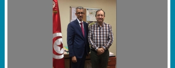 المدير العام للألكسو يعقد لقاء مع مدير البعثة التربوية والجامعية التونسية بباريس