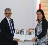 معالي المدير العام يؤدي زيارة مجاملة  لمعالي  وزيرة المرأة والأسرة والطفولة وكبار السن