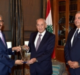 رئيس مجلس النواب بالجمهورية اللبنانية يستقبل المدير العام للألكسو