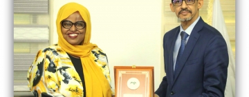 وزيرة الشباب والثقافة بجمهورية جيبوتي الدكتورة هيبو مؤمن عسووه تستقبل المدير العام للألكسو والوفد المرافق له