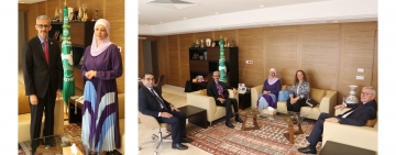 المدير  العام  للألكسو يستقبل  صاحبة السمو  الملكي الأميرة بسمة بنت علي بالمملكة الأردنية الهاشمية