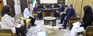 وزير التربية السوري  يستقبل وفد الالكسو