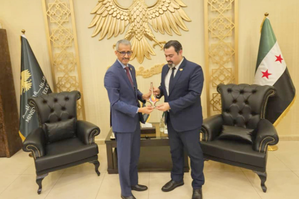 وزير التربية والتعليم السوري يستقبل المدير العام للألكسو