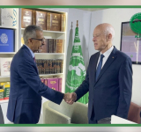 فخامة رئيس الجمهورية التونسية يزور جناح الألكسو في معرض تونس الدولي للكتاب