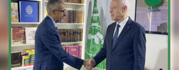 فخامة رئيس الجمهورية التونسية يزور جناح الألكسو في معرض تونس الدولي للكتاب