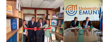 الألكسو تفتتح رواق كتبها في جامعة EMUNI وتبرم معها مذكرة تعاون