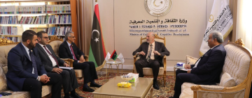 وزير الثقافة الليبي يستقبل المدير العام للألكسو والوفد المرافق